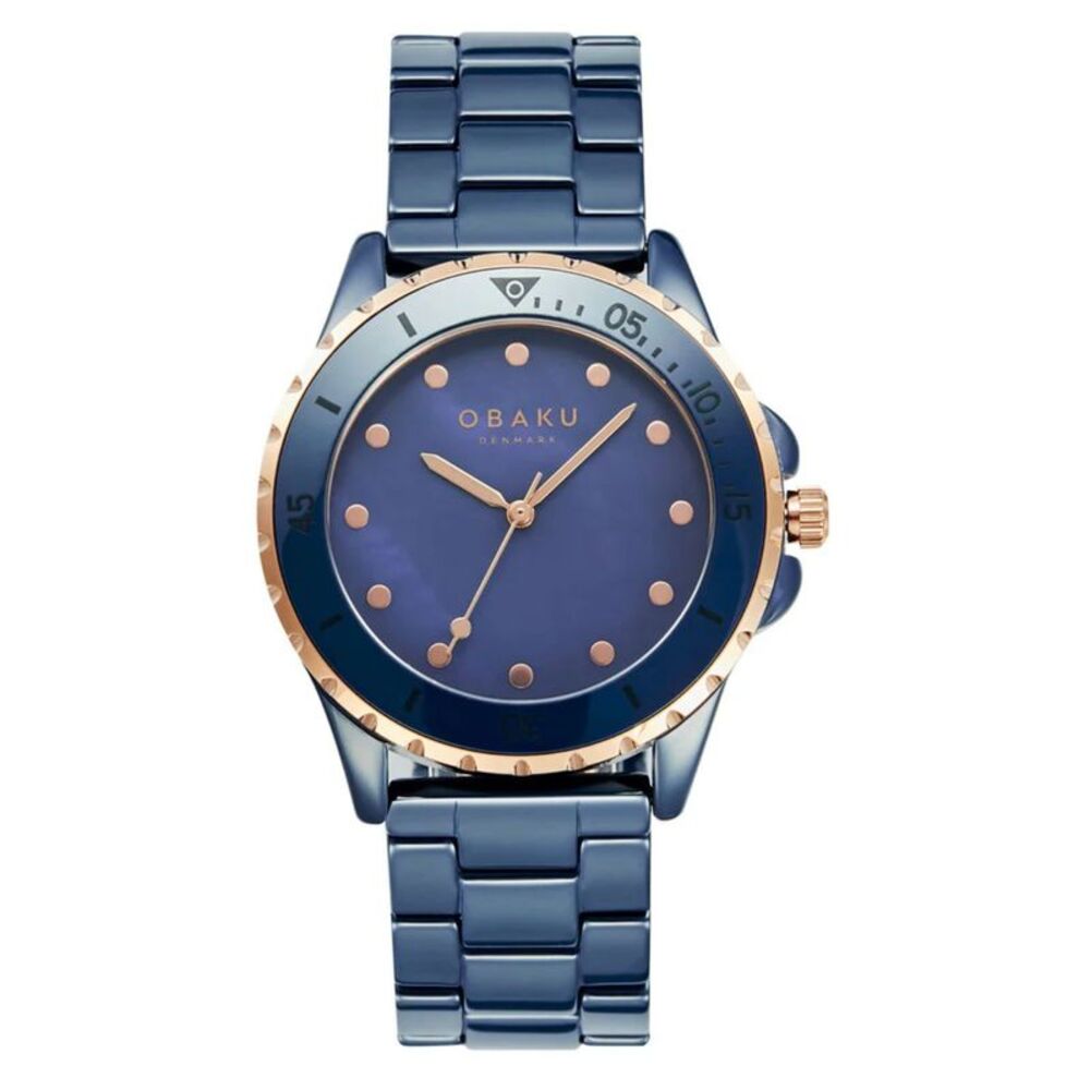 Obaku Women's Urt Lille Blue Dial Watch - V279LXSLCL